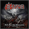 Saxon - Unisex Hell, Fire And Damnation Woven Patch