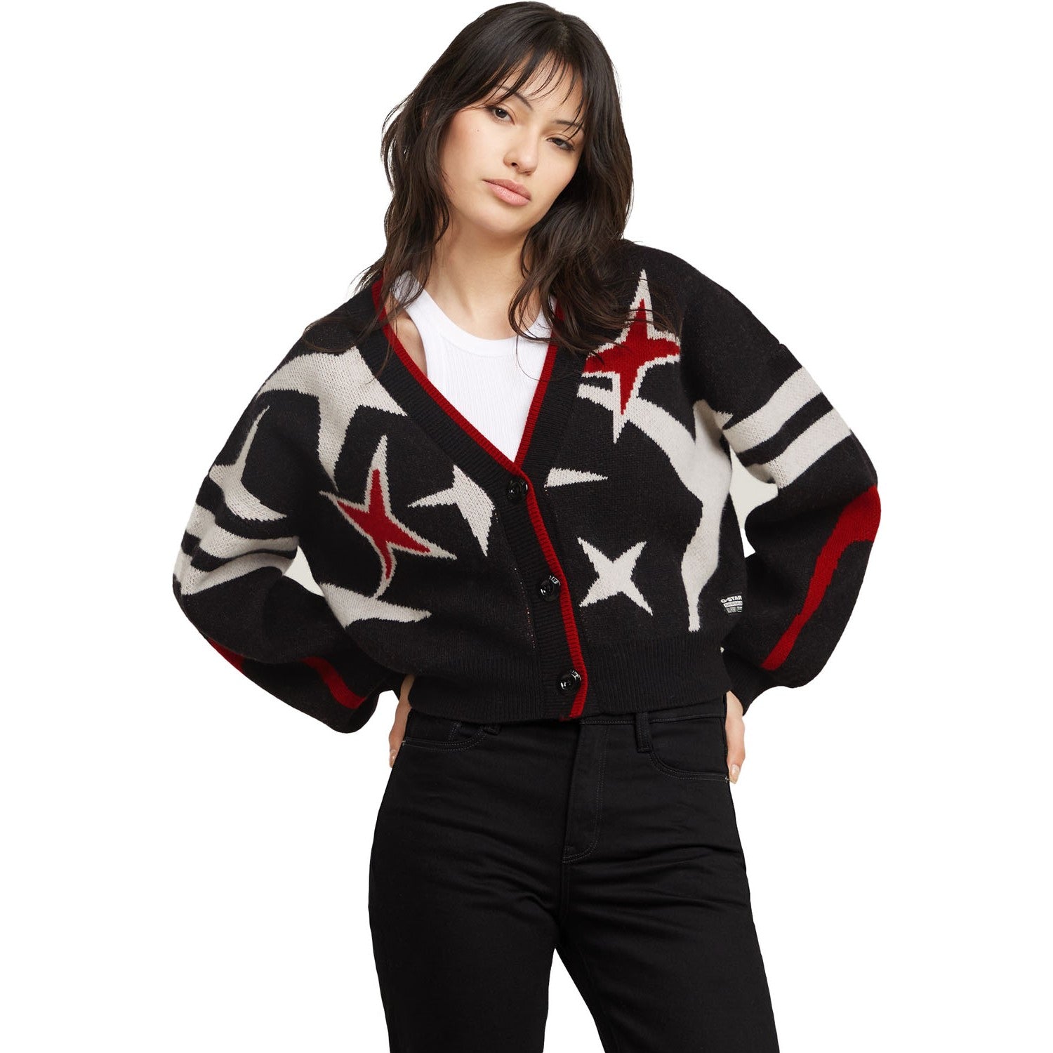 G-Star Raw - Womens Holiday Loose Knit Cardigan – Dress Code