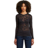 G-Star Raw - Womens Fine Lace All-Over Print Slim Long Sleeve T-Shirt