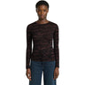 G-Star Raw - Womens Fine Lace All-Over Print Slim Long Sleeve T-Shirt