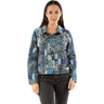Scully - Womens Printed Patch Work Denim Jacket