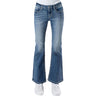 Miss Me - Womens Fan Hearts Mid-Rise Bootcut Jeans
