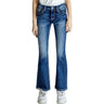 Miss Me - Womens Fan Hearts Mid-Rise Bootcut Jeans