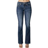 Miss Me - Womens 30" Wing Flip Mid-Rise Bootcut Jeans