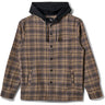 Quiksilver - Mens Sandbar Hooded Flannel Long Sleeve Woven Shirt