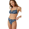 Roxy - Womens Hibiscus Haven Midrise High Leg Mod Bikini Bottom