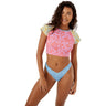 Roxy - Womens Tapestry Patchwork V Front Cheeky Bikini Bottom