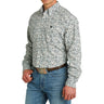 Cinch - Mens Long Sleeve Print Button Down Shirt