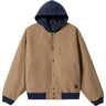 Brixton - Mens Canvas Hooded Bomber Jacket