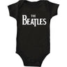 The Beatles - Unisex-Baby Black Logo Onesie