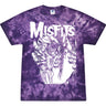 Misfits - Mens Eyeball Purple Tie Dye T-Shirt