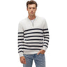 Mavi - Mens Striped Quarter Zip Sweater