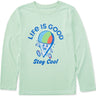 Life Is Good - Kids Snow Cone Stay Cool Long Sleeve Sun T-Shirt