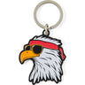 Life Is Good - Unisex Tie Dye Patriotic Eagle Kind Keychain