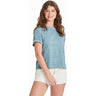 Life Is Good - Womens Water Sports Pattern Short Sleeve Crusher Boxy T-Shirt