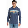 Life Is Good - Mens Landscape Mountain Scene Long Sleeve Textured Slub Hoodie