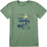Life Is Good - Womens Dock Sunset W Short Sleeve Crusher T-Shirt