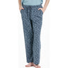 Life Is Good - Womens Floral Paw Pattern Snuggle Up Sleep Pant