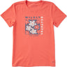 Life Is Good - Womens Wildly Grateful Flowers Short Sleeve T-Shirt