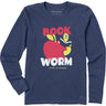Life Is Good - Womens Book Worm Long Sleeve Crusher T-Shirt