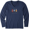 Life Is Good - Womens Shady Winter Is For The Birds Long Sleeve T-Shirt