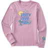 Life Is Good - Womens Good Day Long Sleeve Crusher T-Shirt