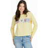 Life Is Good - Womens Happy Go Lucky Flowers Long Sleeve T-Shirt