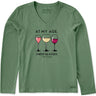 Life Is Good - Womens I Need Glasses Wine Long Sleeve T-Shirt