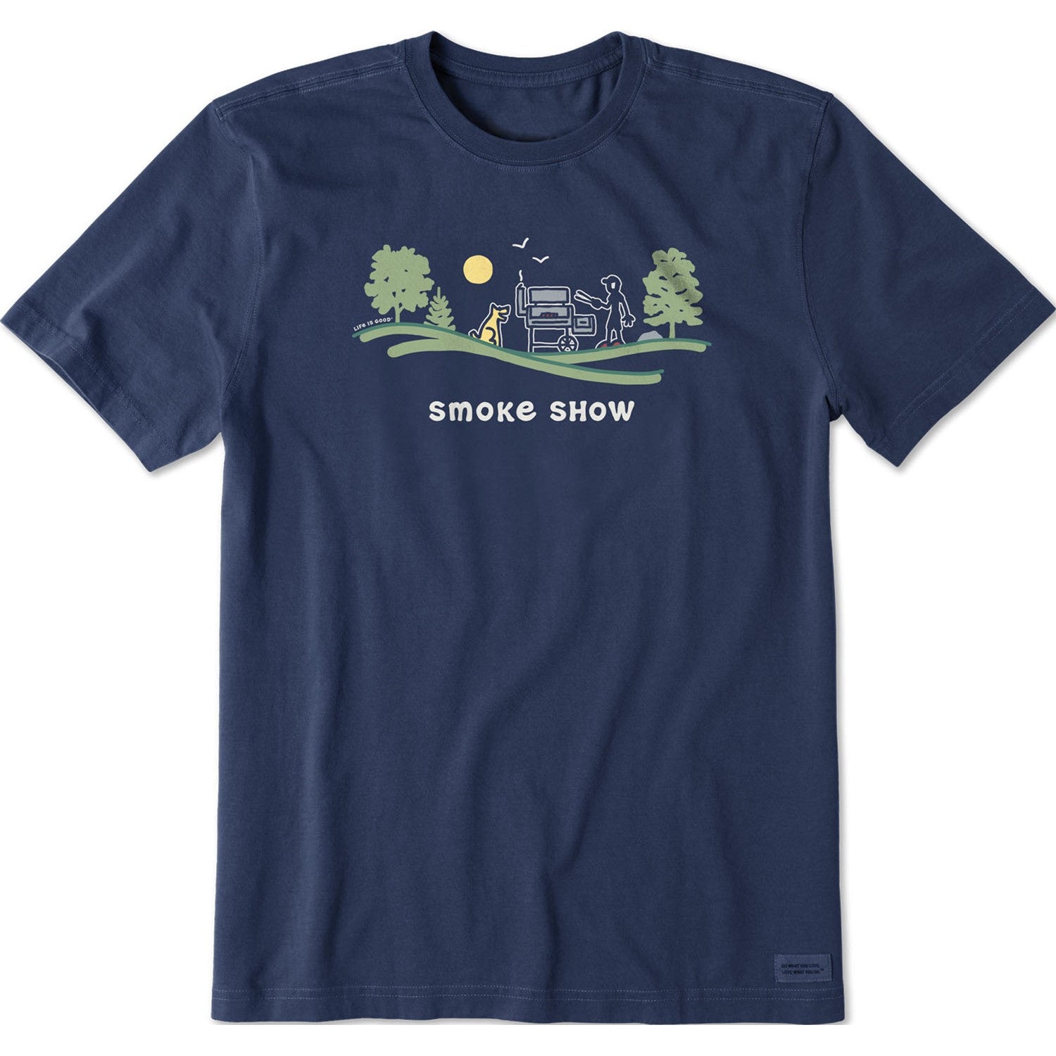 Life Is Good - Mens Smoke Show Vista Short Sleeve Crusher T