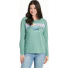 Life Is Good - Womens Landscape Mountain Scene Long Sleeve Slub Easy Fit T-Shirt