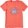 Life Is Good - Womens Take It Outside Wildflower Van Short Sleeve T-Shirt