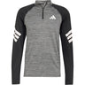 Adidas - Mens Gym+ 3S 1/4 Zip Long Sleeve T-Shirt