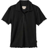Brixton - Womens Novelty Ribbed Short Sleeve Polo Knit Top