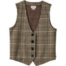 Brixton - Mens Menswear Plaid Leisure Vest