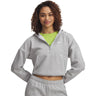 Under Armour - Womens Rival Fleece Piped 1/2 Zip Hoodie