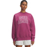 Under Armour - Womens Rival Fleece Oversized Varsity Crew Neck Sweater