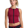 Rvca - Womens Zip Up Tank Top