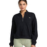 Rvca - Womens Recess Half Zip Crew Sweater