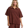 Rvca - Womens Fade Crochet Shirt