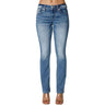 Miss Me - Womens 30" Wing Flip Mid-Rise Bootcut Jeans