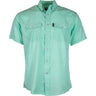 Hooey - Mens Sol Sea Foam Short Sleeve Pearl Snap Shirt With Lens Cleaner