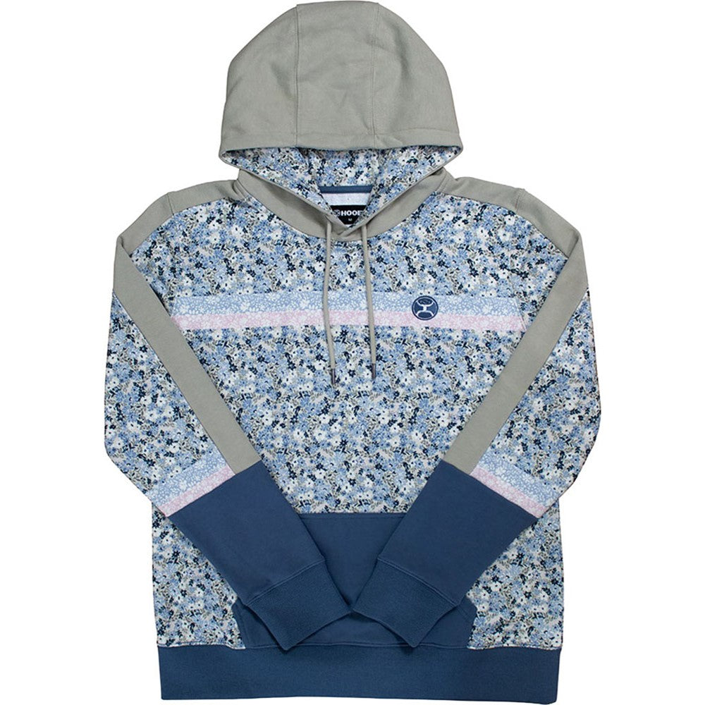 Hooey Womens Ditzy Ditsy Floral Print Hoodie With Sleeves And