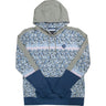 Hooey - Womens Ditzy Ditsy Floral Print Hoodie With Sleeves And Kangaroo Pocket And Hood & Internal Phone Pocket