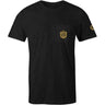 Hooey - Mens Lone Star Crew Neck Short Sleeve T-Shirt With Shield Logo On Back
