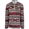 Hooey - Mens Fleece Pull Over With All Over Aztec Pattern