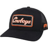 Hooey - Mens Oklahoma State 6-Panel Trucker Cap With Cowrectangle Patch