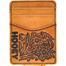 Hooey - Unisex Anhalt Hand-Tooled Leather Floral Money Clip With Pocket