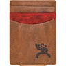 Roughy - Unisex Kamali Logo Head Branded Money Clip With Leather Accent Pocket