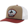 Punchy - Mens Cavvy 5-Panel Trucker Cap With Patch