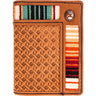 Hooey - Unisex Tarlo Hands Up Basket Weave Bifold Money Clip Wembroidered Serape Edge Accent